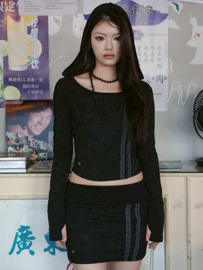 【MIAE】[ID] Floral Jacquard Set-up (Top)