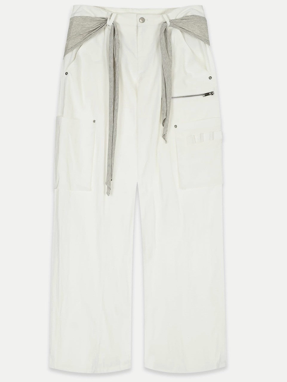【NACHE】MIXED LAYERED TIE JOGGER PANTS (UNISEX)