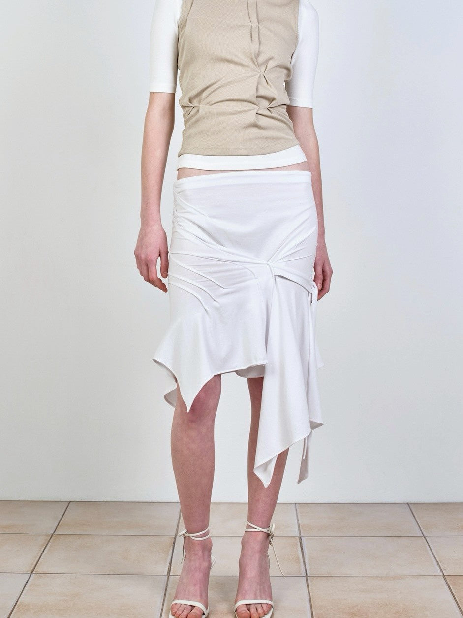 【NACHE】INCLINE DRAPING TANK TOP