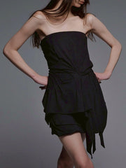 【NACHE】INCLINE DRAPING TANK TOP
