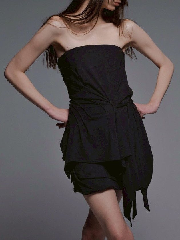 【NACHE】INCLINE DRAPING TANK TOP