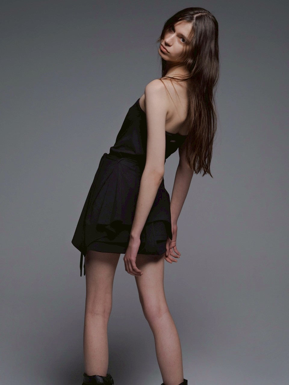 【NACHE】INCLINE DRAPING TANK TOP