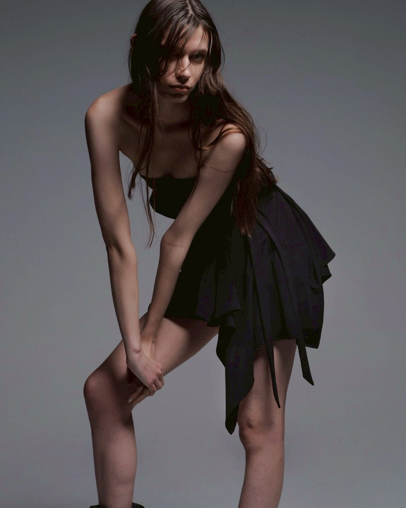 【NACHE】INCLINE DRAPING TANK TOP