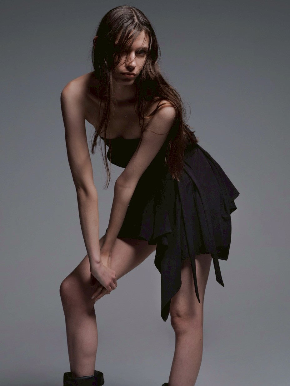 【NACHE】INCLINE DRAPING TANK TOP