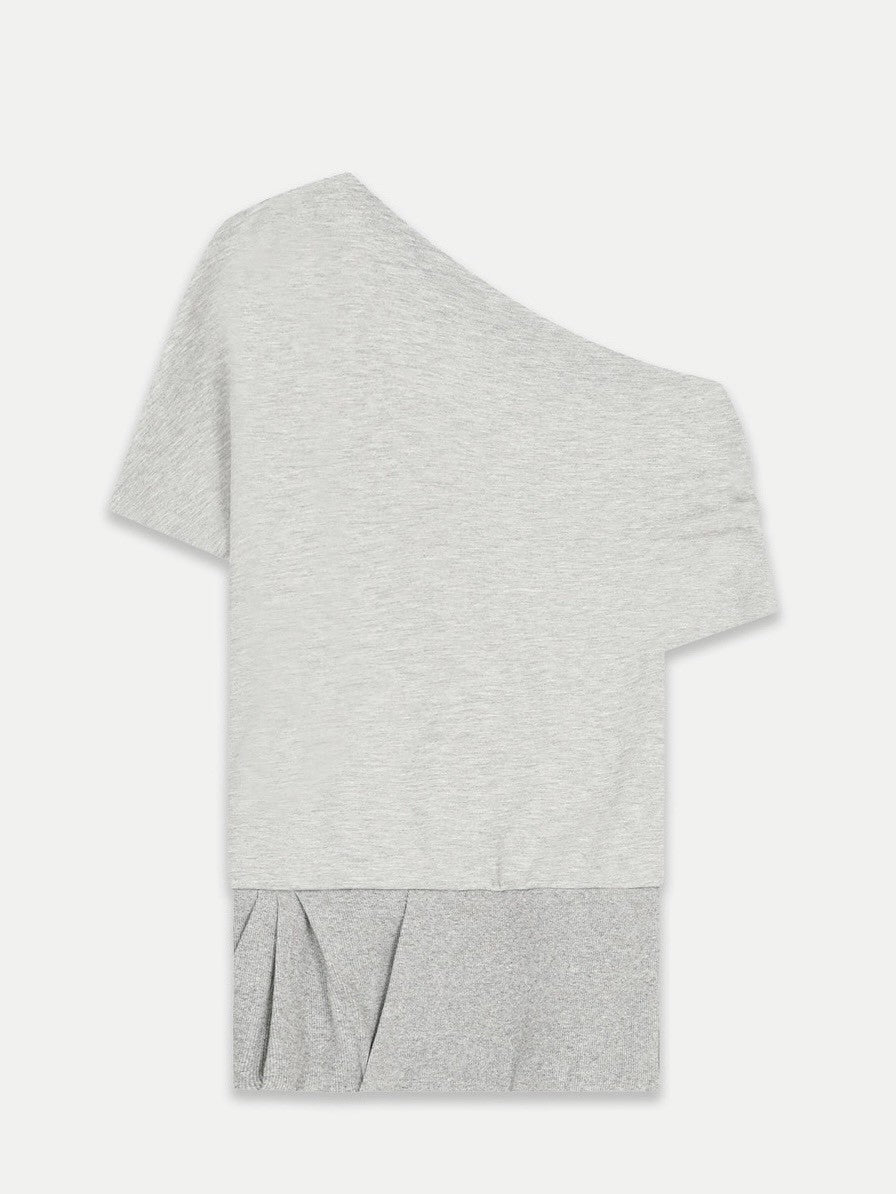 【NACHE】FOLDED DRAPING SWEATSHIRT