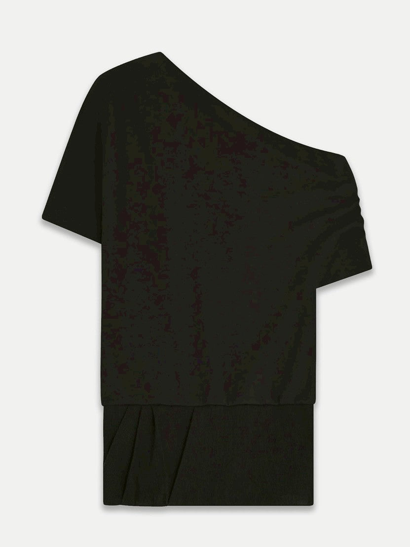 【NACHE】FOLDED DRAPING SWEATSHIRT