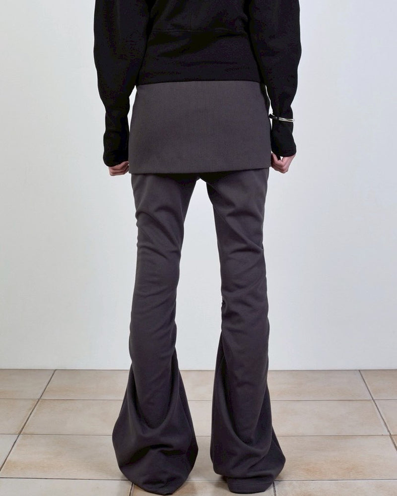 【NACHE】EXPOSURE ZIP SWEAT SKIRT PANTS