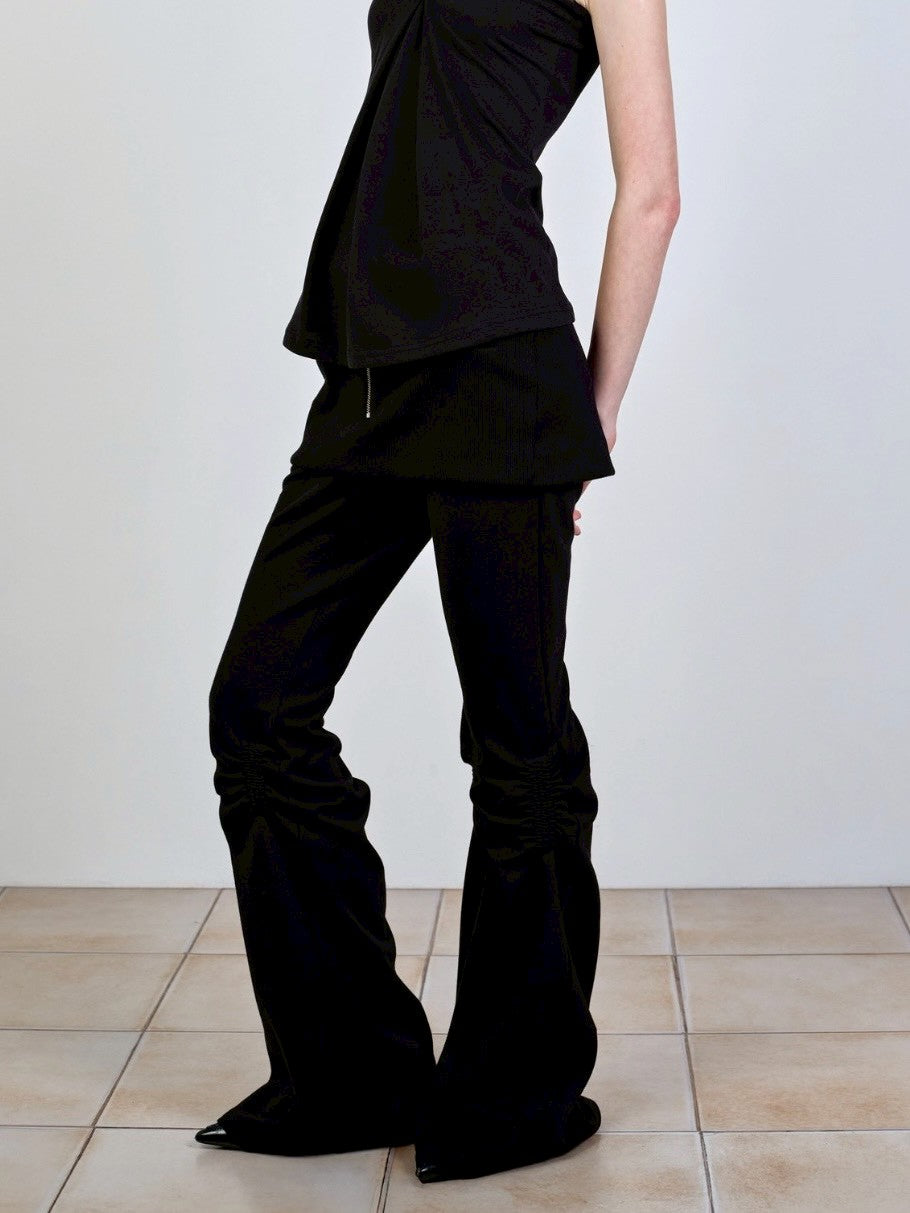 【NACHE】EXPOSURE ZIP SWEAT SKIRT PANTS