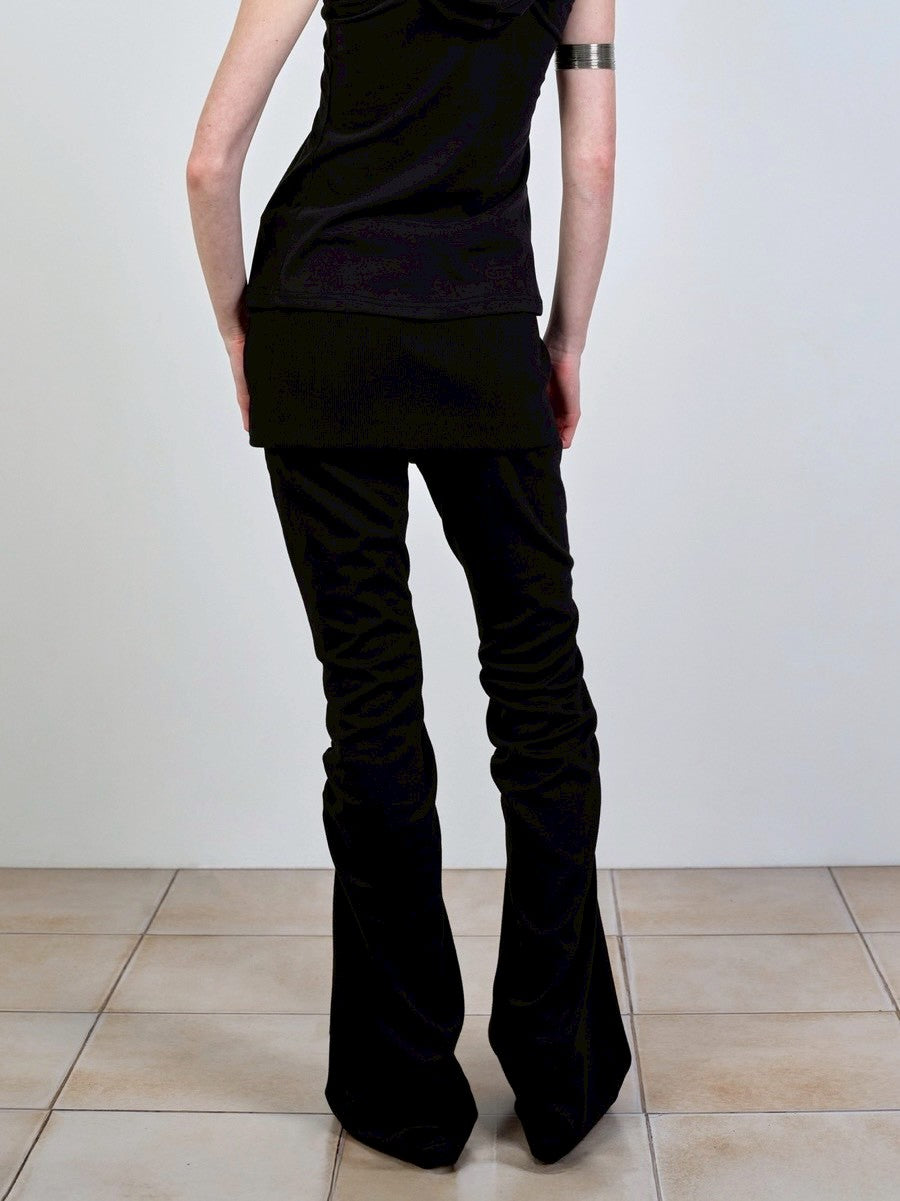 【NACHE】EXPOSURE ZIP SWEAT SKIRT PANTS