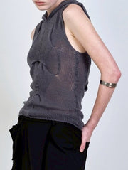 【NACHE】OUT IN KNITTED SLEEVELESS