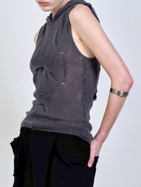 【NACHE】OUT IN KNITTED SLEEVELESS