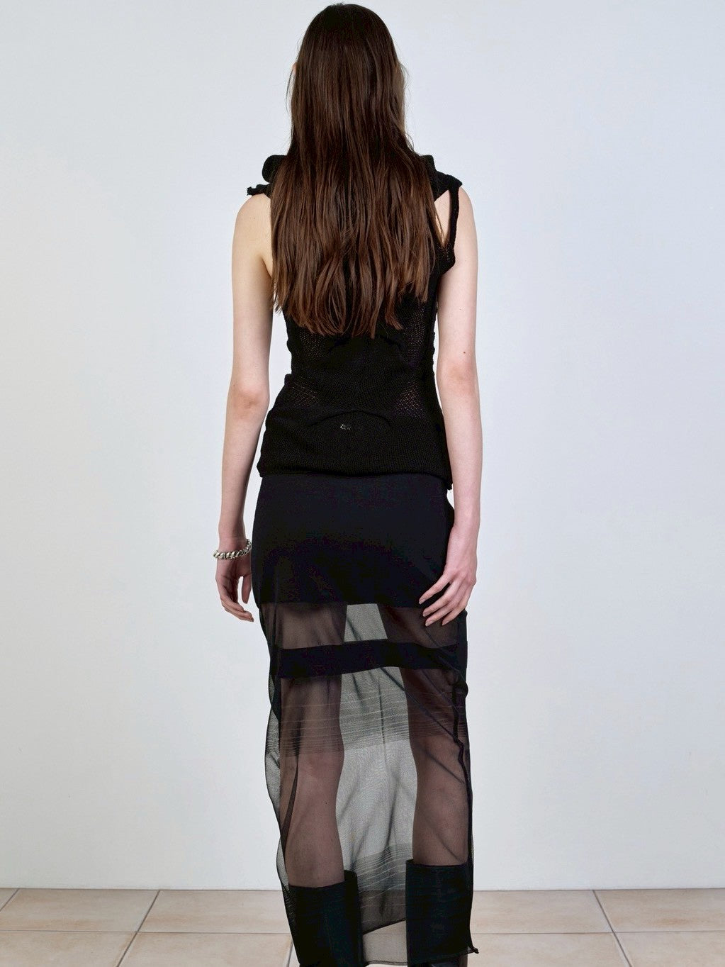 【NACHE】OUT IN KNITTED SLEEVELESS