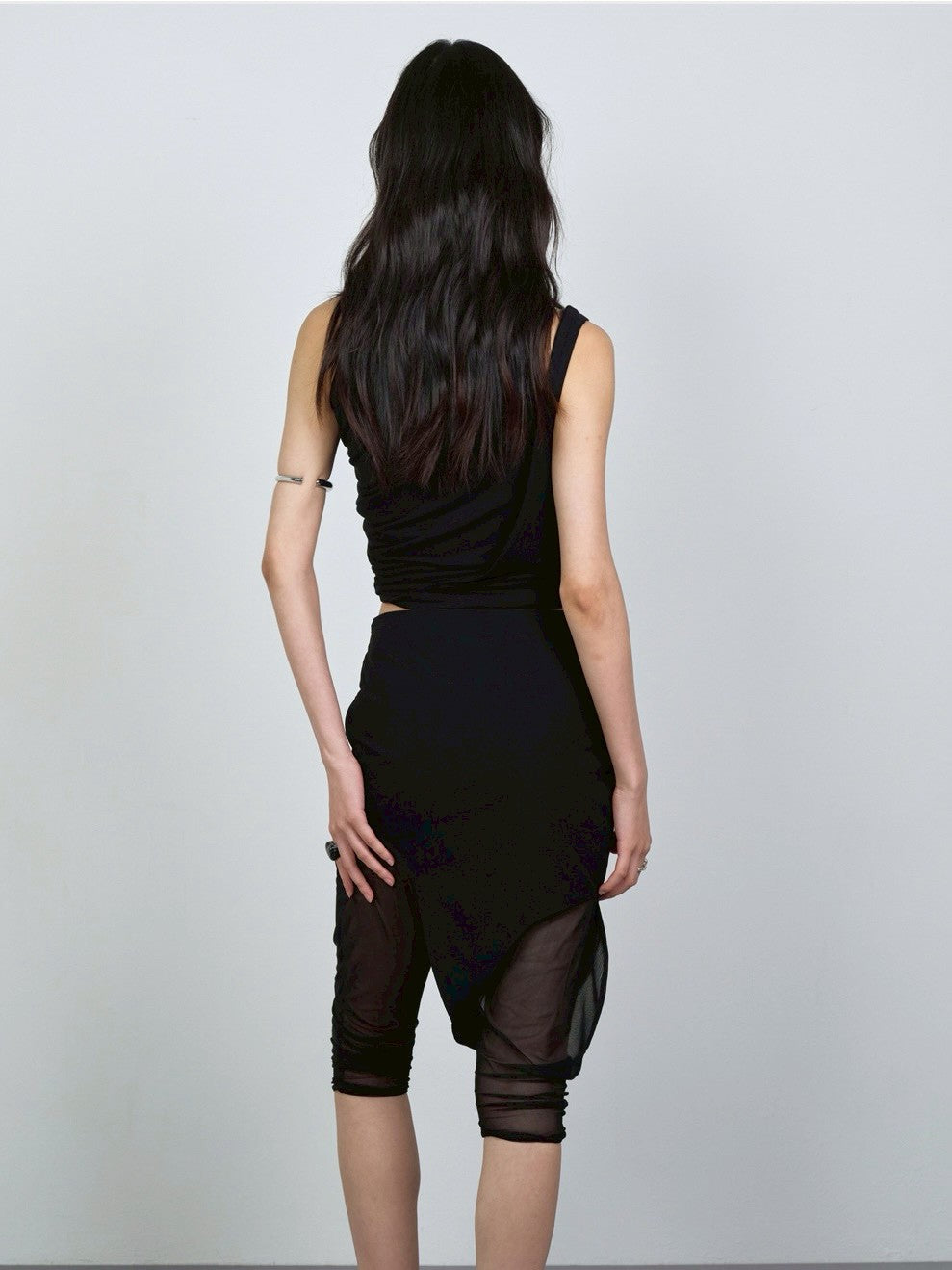 【NACHE】ASYMMETRIC DRAPING SLEEVELESS
