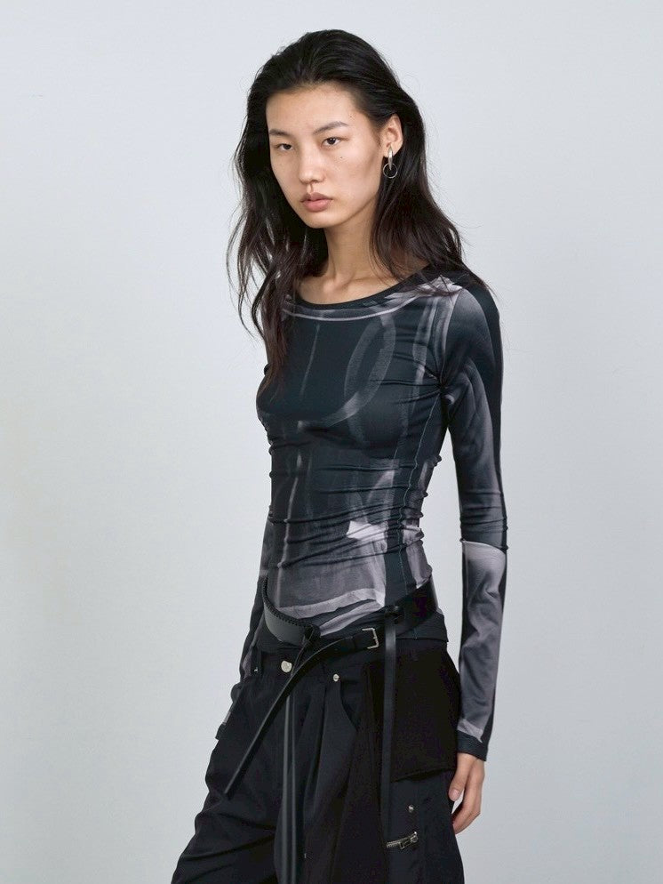 【NACHE】X-RAY PRINTED LONG SLEEVE
