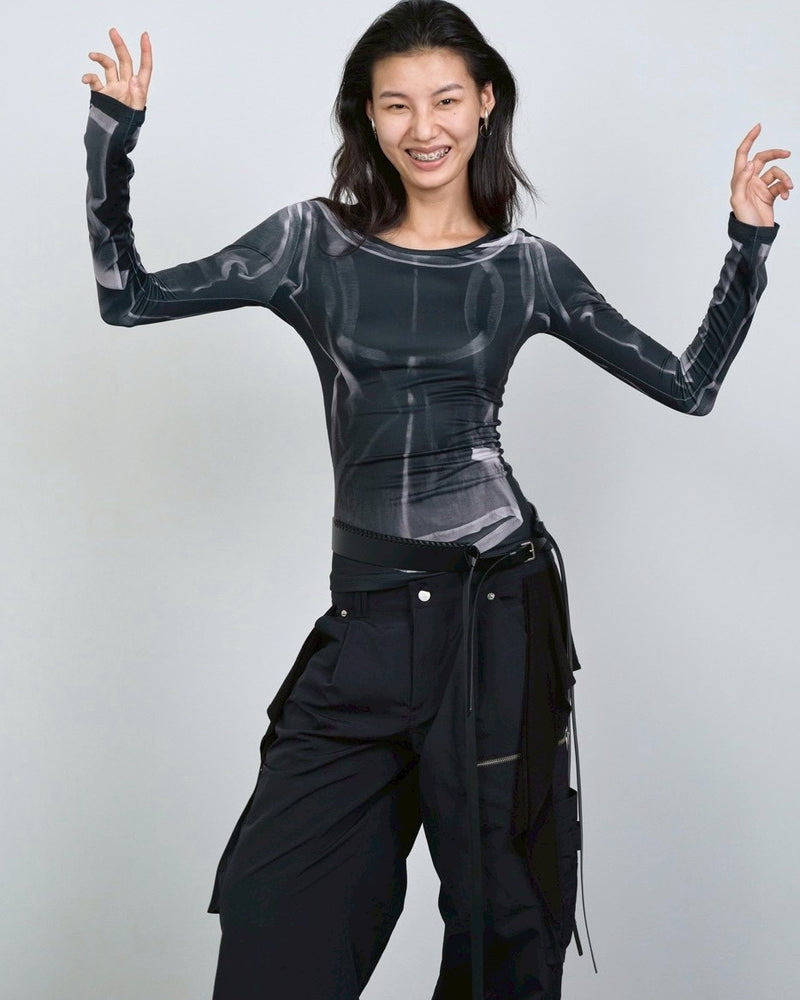 【NACHE】X-RAY PRINTED LONG SLEEVE