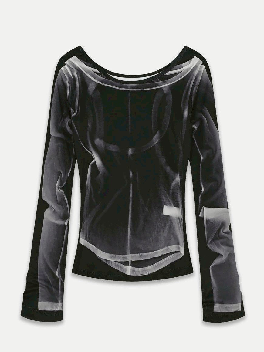 【NACHE】X-RAY PRINTED LONG SLEEVE