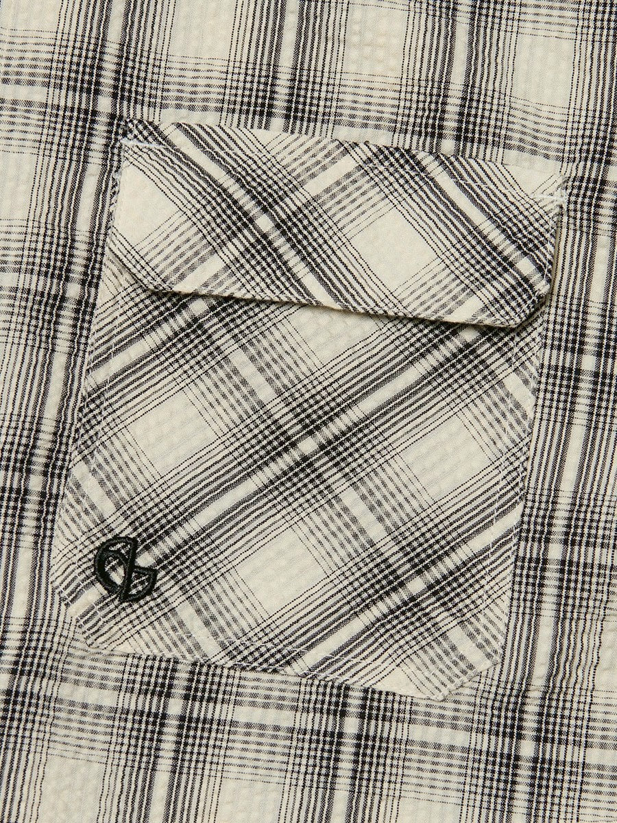 【NOMANUAL】ROUGH SEERSUCKER CHECK SHIRTS