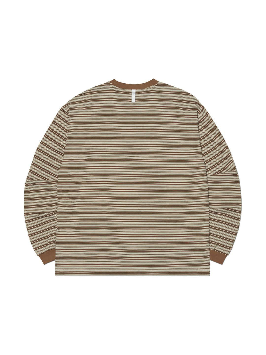 【NOMANUAL】OFFBEAT STRIPE LONG SLEEVE TEE
