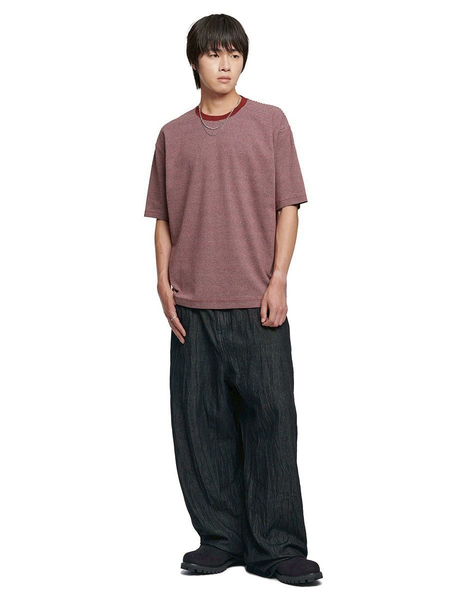 【NOMANUAL】FINE STRIPE T-SHIRT