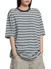 【NOMANUAL】OFFBEAT STRIPE T-SHIRT