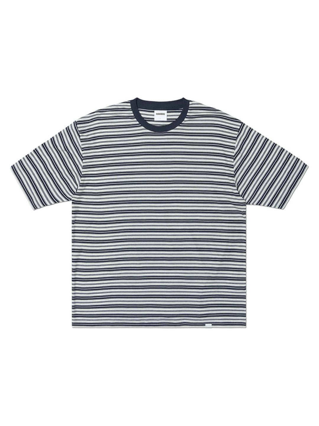 【NOMANUAL】OFFBEAT STRIPE T-SHIRT