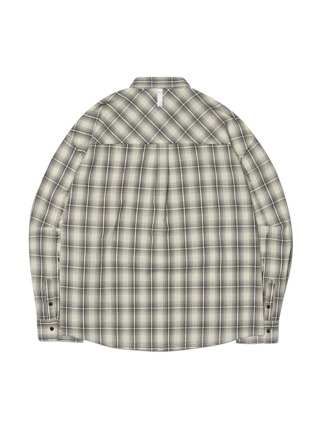 【NOMANUAL】ROUGH SEERSUCKER CHECK SHIRTS