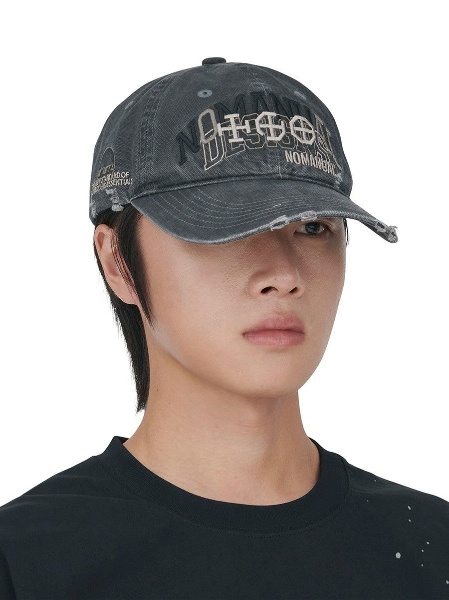【NOMANUAL】LAYERED GRAPHIC BALL CAP