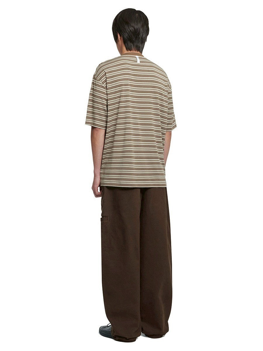 【NOMANUAL】OFFBEAT STRIPE T-SHIRT