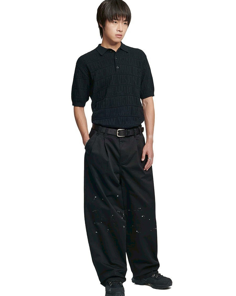【NOMANUAL】M.F JACQUARD POLO SHIRT