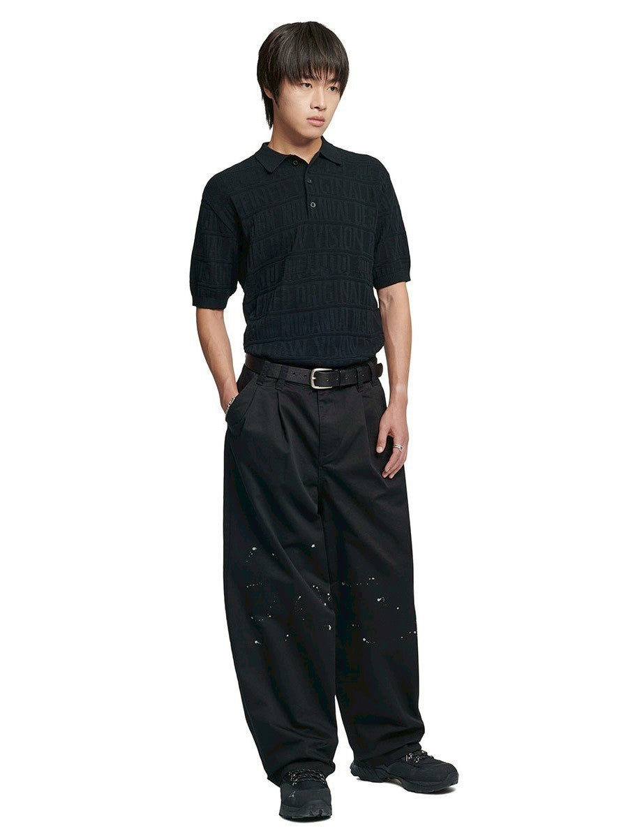 【NOMANUAL】M.F JACQUARD POLO SHIRT