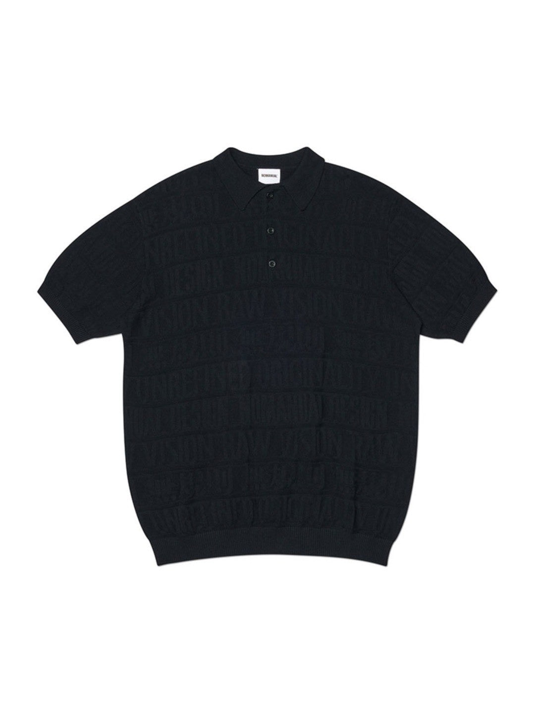 【NOMANUAL】M.F JACQUARD POLO SHIRT