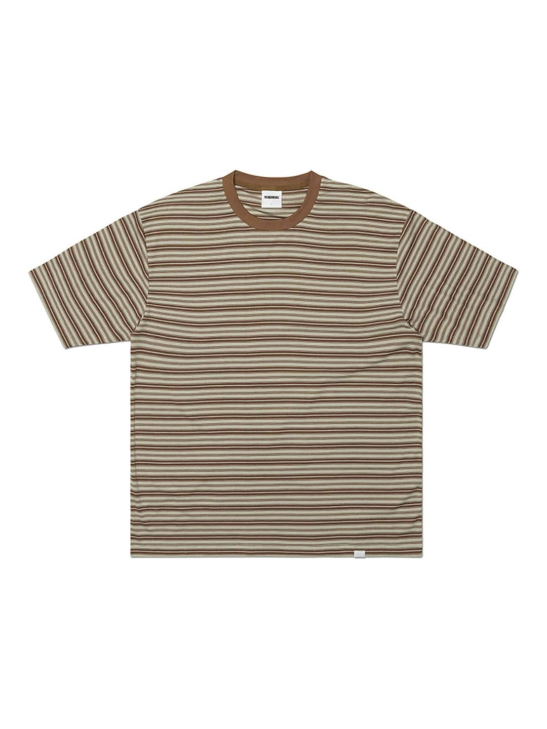 【NOMANUAL】OFFBEAT STRIPE T-SHIRT