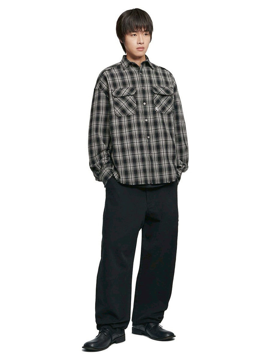 【NOMANUAL】ROUGH SEERSUCKER CHECK SHIRTS