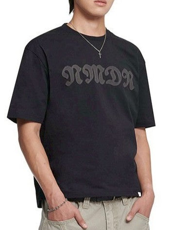 【NOMANUAL】WAFFLE PATCHED CROP T-SHIRT