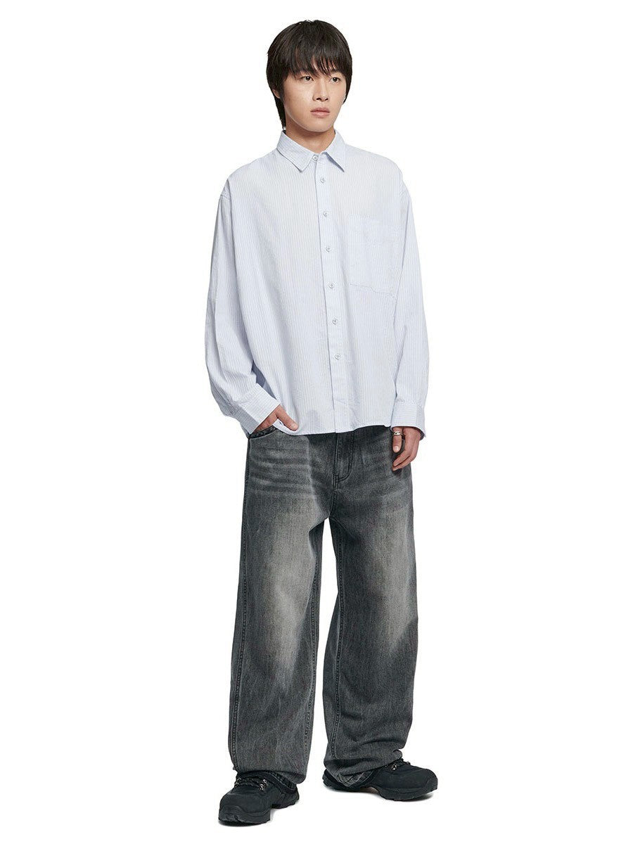 【NOMANUAL】STRIPED SHIRT