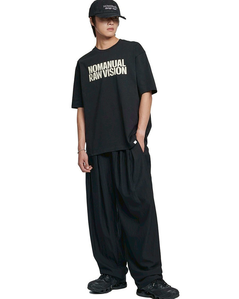 【NOMANUAL】ROUGH TEXTURE PRINT T-SHIRT