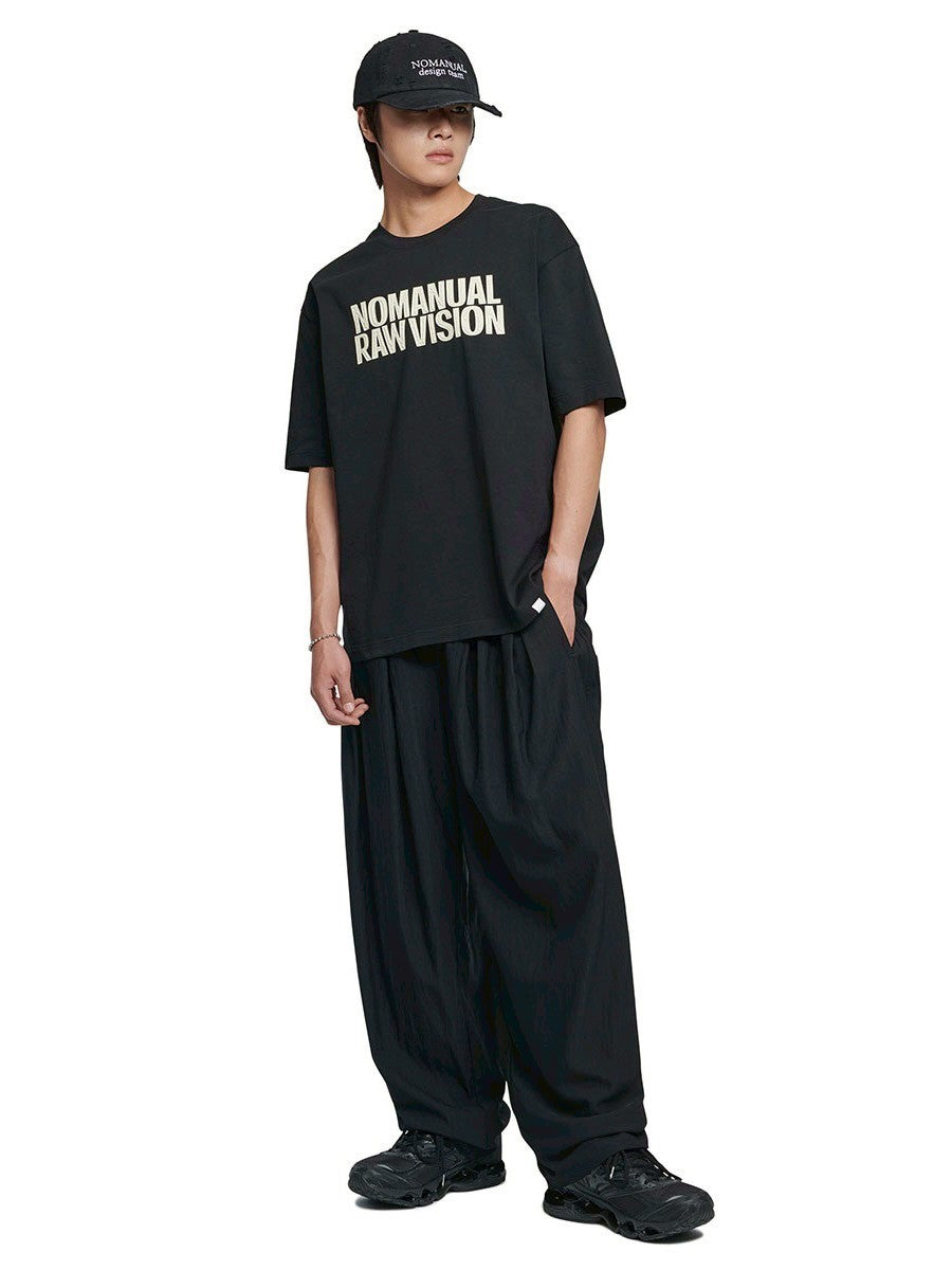 【NOMANUAL】ROUGH TEXTURE PRINT T-SHIRT