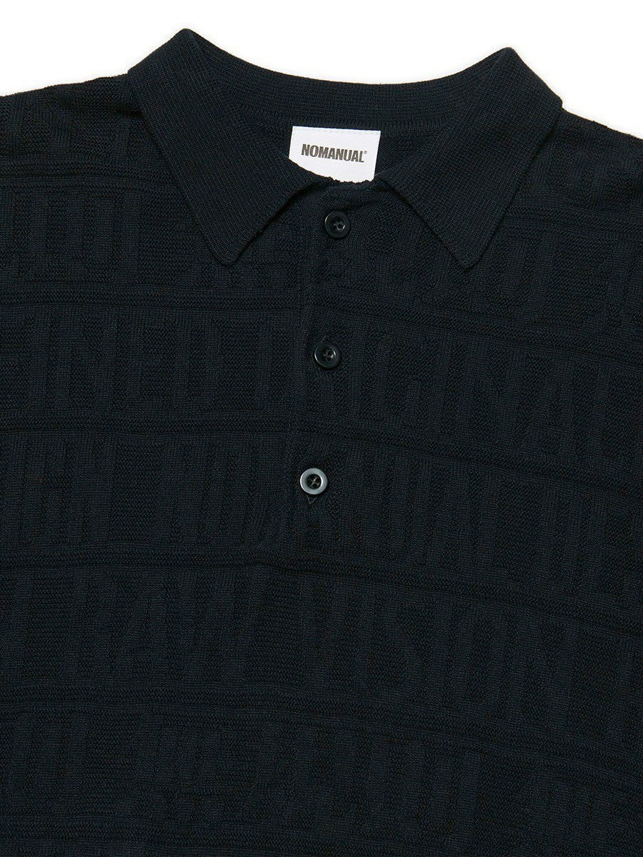 【NOMANUAL】M.F JACQUARD POLO SHIRT