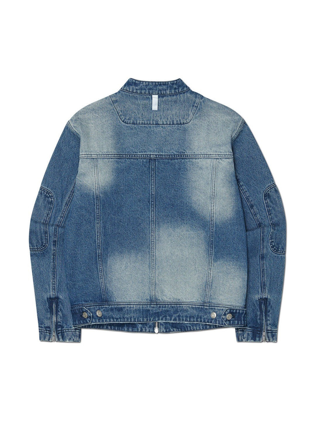 【NOMANUAL】WASHED DENIM RIDER JACKET