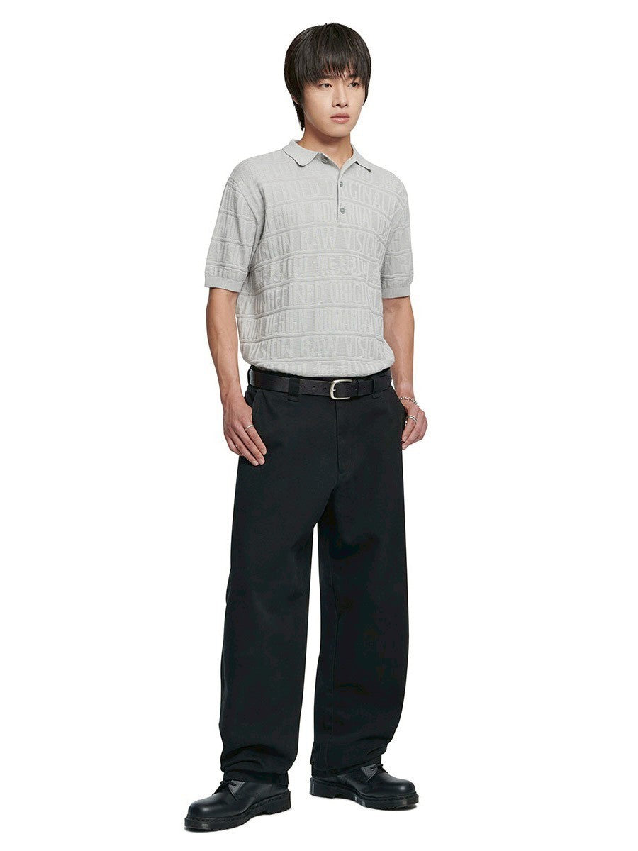 【NOMANUAL】M.F JACQUARD POLO SHIRT