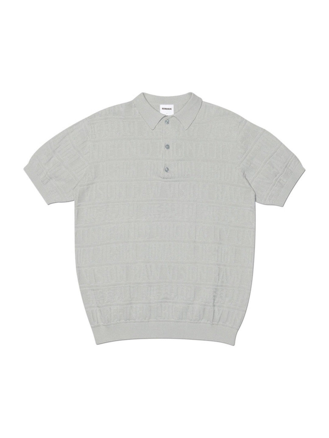 【NOMANUAL】M.F JACQUARD POLO SHIRT