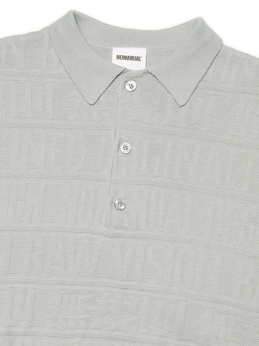 【NOMANUAL】M.F JACQUARD POLO SHIRT