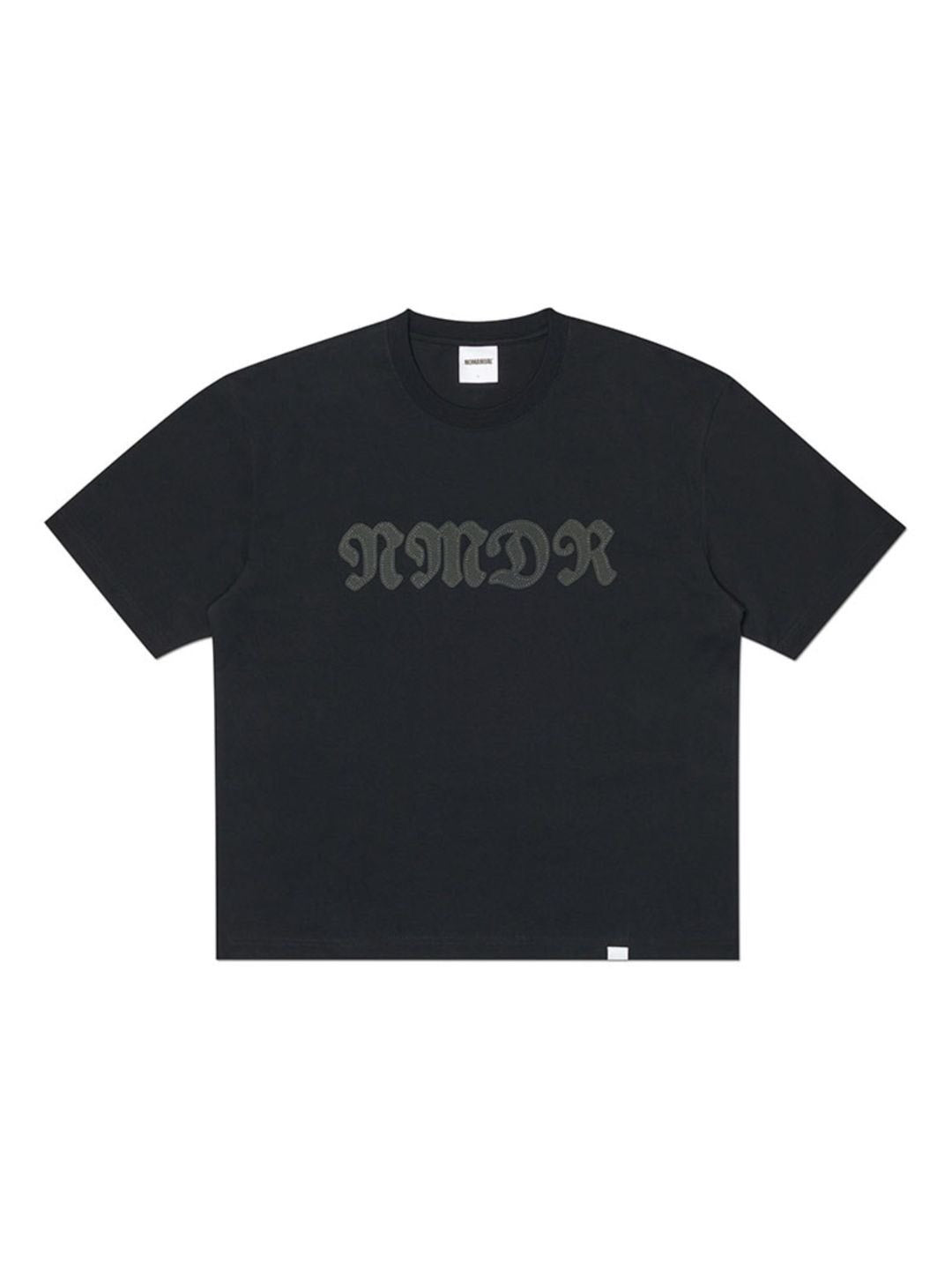 【NOMANUAL】WAFFLE PATCHED CROP T-SHIRT