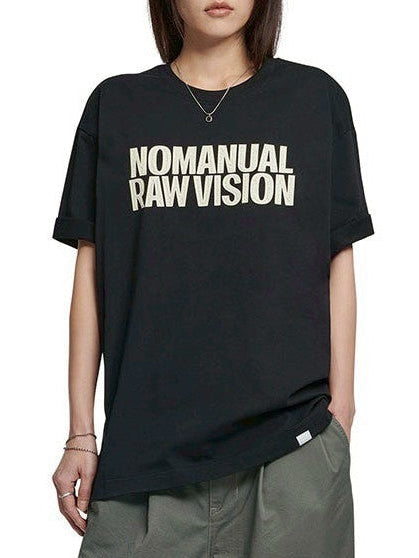 【NOMANUAL】ROUGH TEXTURE PRINT T-SHIRT