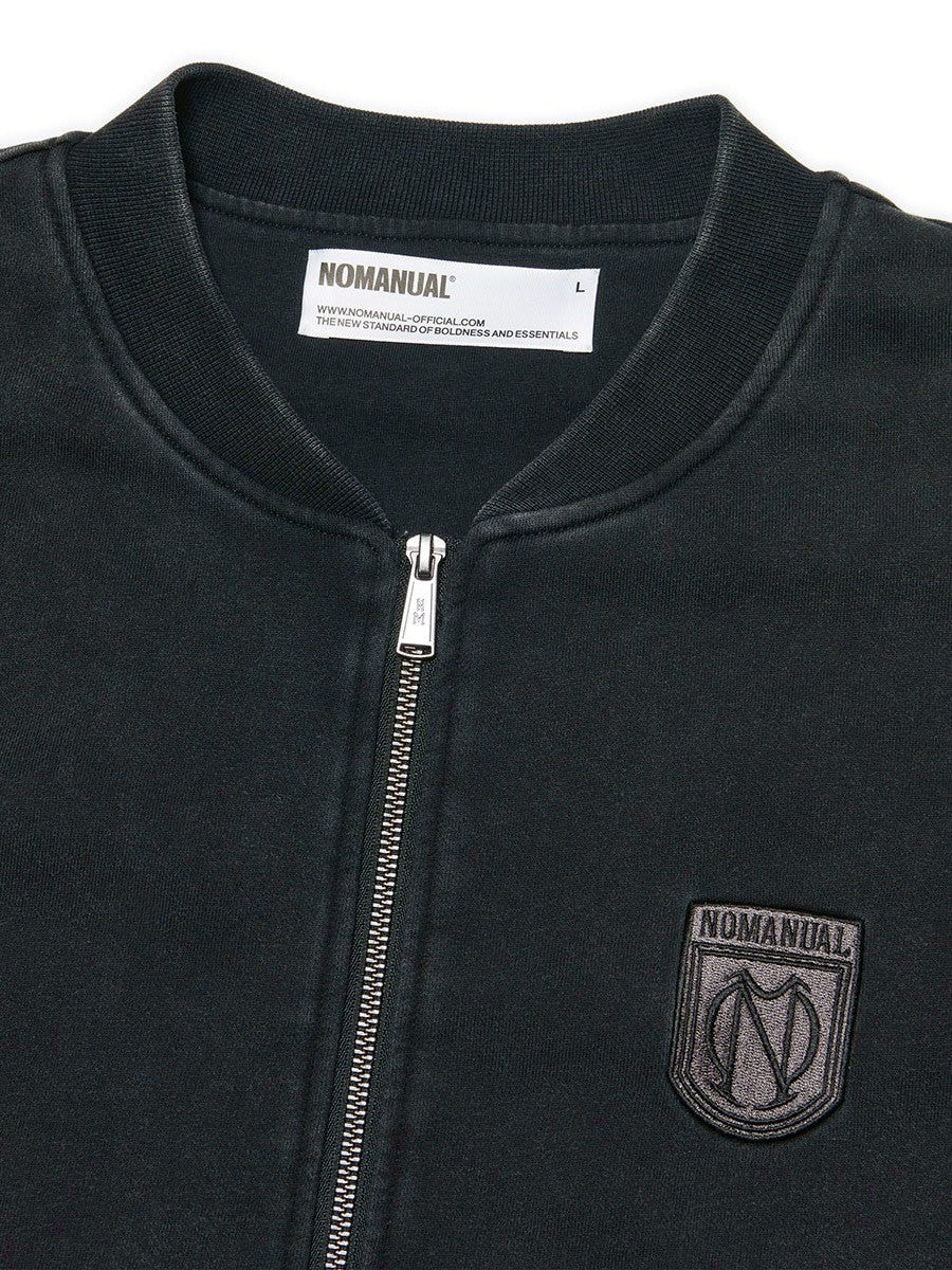 【NOMANUAL】EMBLEM SWEAT ZIP-UP