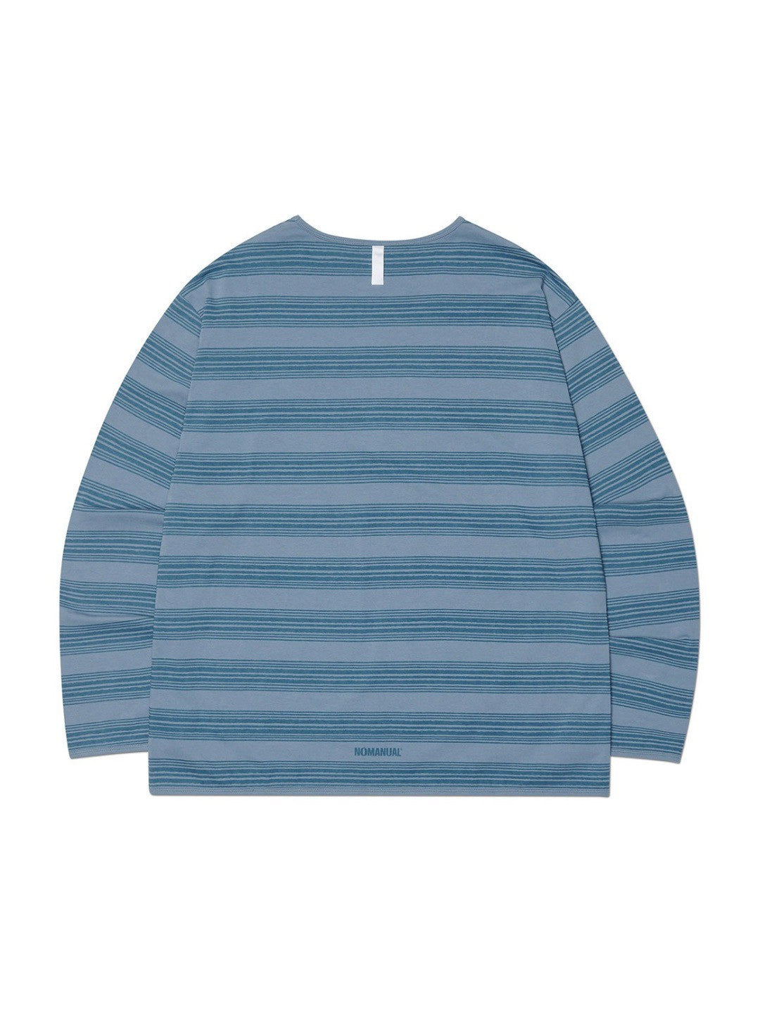 【NOMANUAL】PAINTED STRIPE LONG SLEEVE TEE