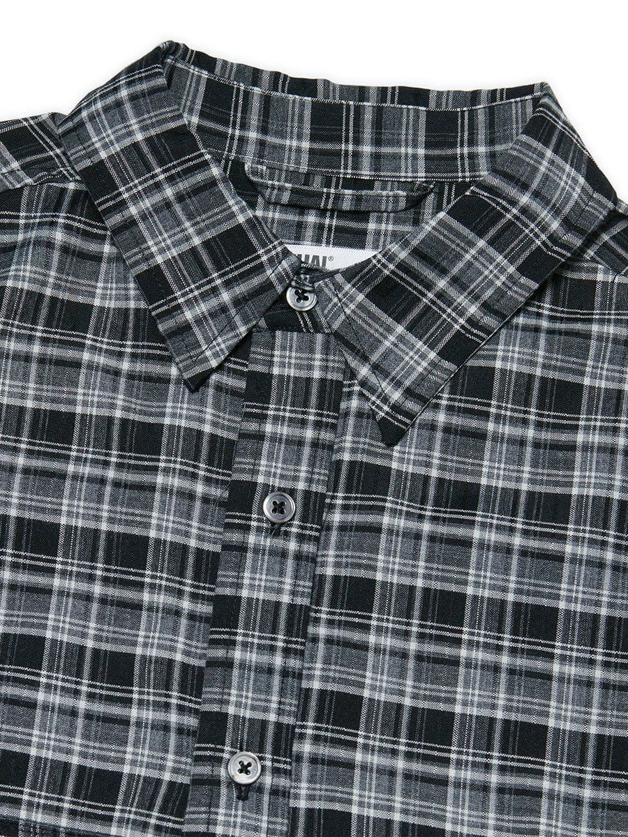 【NOMANUAL】PAINTED PLAID SHIRT