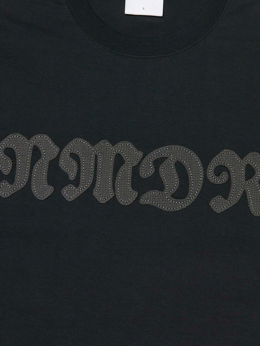 【NOMANUAL】WAFFLE PATCHED CROP T-SHIRT