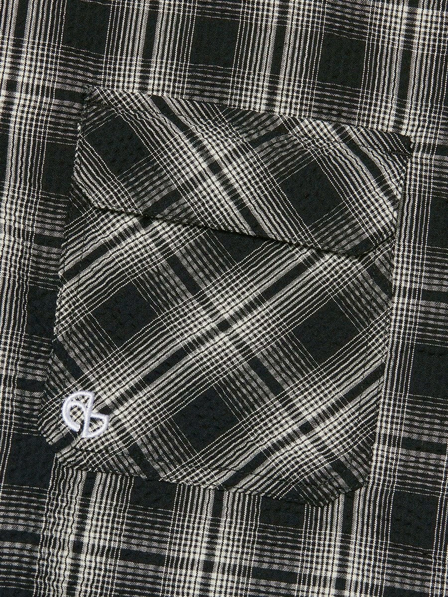 【NOMANUAL】ROUGH SEERSUCKER CHECK SHIRTS