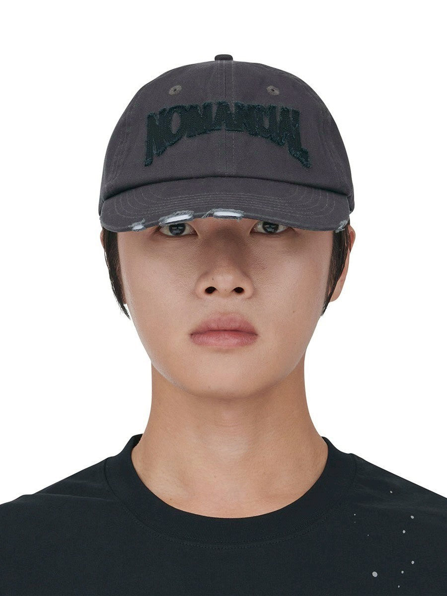【NOMANUAL】N.P DAMAGED BALL CAP